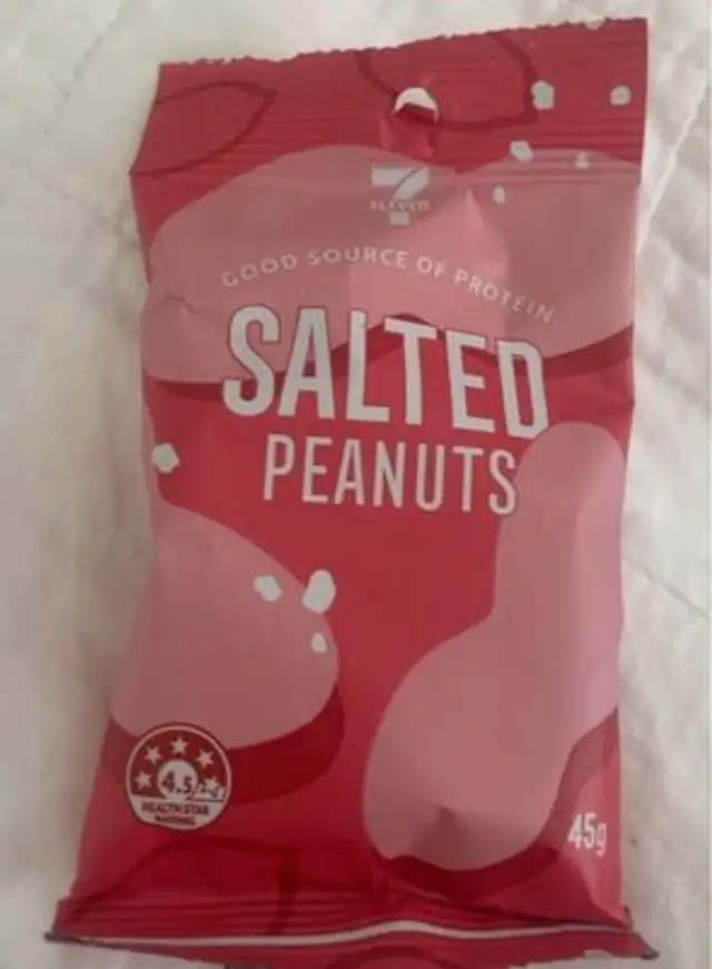 Salted peanuts front packaging