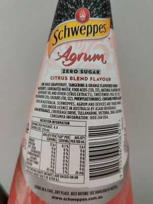 Schweppes Agrum Zero Sugar