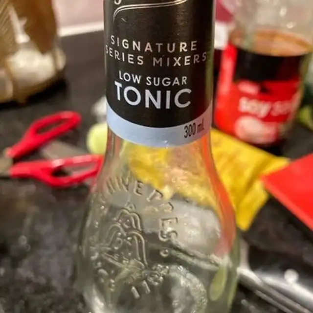 Low sugar tonic front packaging
