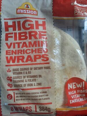 High Fibre Vitamin Enriched Wraps