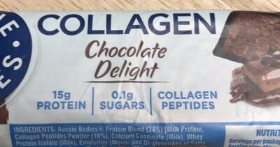 Collagen chocolate delight front packaging
