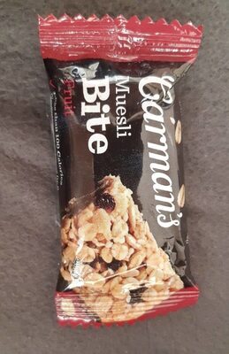 Carman's muesli bite front packaging