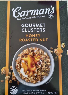 gourmet clusters honey roasted nut