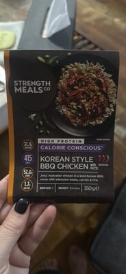 Korean Style BBQ Chicken with Rice front packaging