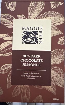 80% Dark Chocolate Almonds front packaging