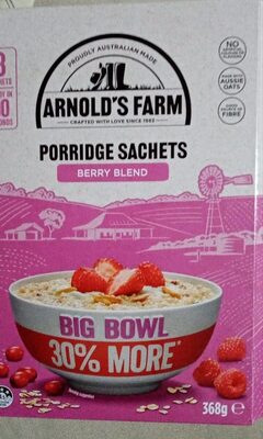Porridge sachet berry blend