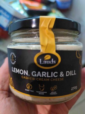 Lemon, Garlic and Dill Cashew Cream Cheese