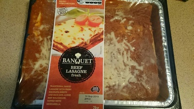 Beef lasagne fresh