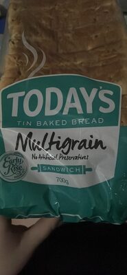 Multigrain Sandwich Tin Baked Bread