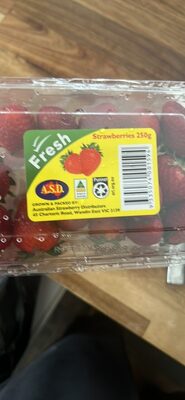Strawberries front packaging