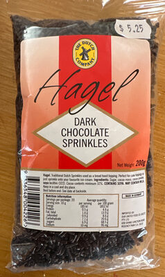 Hagel Dark Chocolate Sprinkles