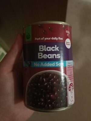 Black beans front packaging