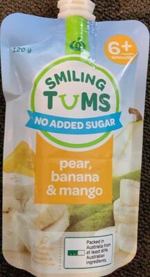 Smiling Tums Pear Banana and Mango