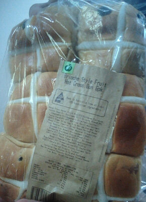 Brioche Style Fruit Hot Cross Bun 6pk