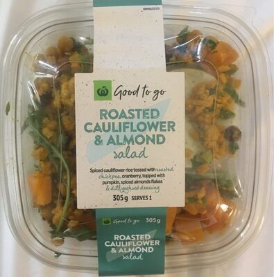 Roasted cauliflower & almond salad front packaging