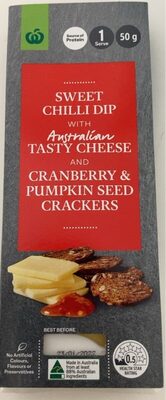 Sweet chilli dip with australia tasy cheese and cranberry