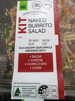 Naked Burrito Salad front packaging