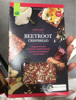 Beetroot crispbread