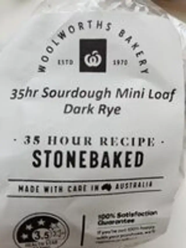 35hr Sourdough Mini Loaf Dark Rye