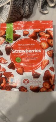 Strawberries front packaging