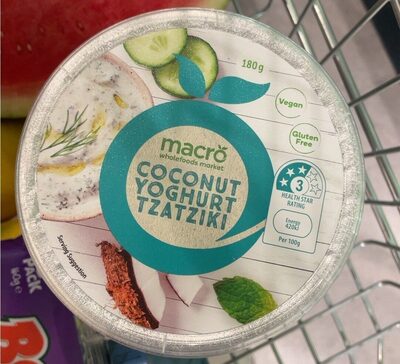 Coconut yoghurt tzatziki