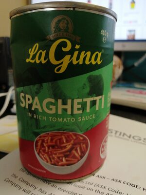 La Gina Spaghetti in rich tomato sauce