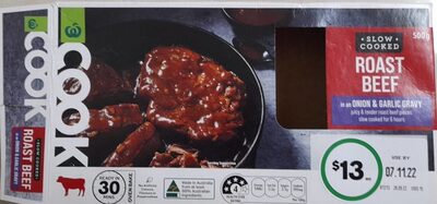 Slow cooked roast beef