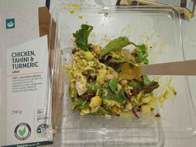 Chicken Tahini & Turmeric Salad