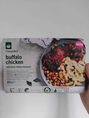 Chargrilled Buffalo Chicken with Three Cheese Macaroni