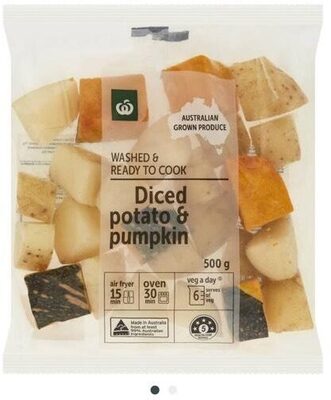 Diced potato & pumpkin
