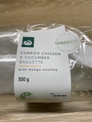 Curried Chicken & Cucumber Baguette