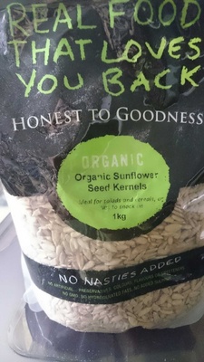 organic sunflower seed kernels front packaging