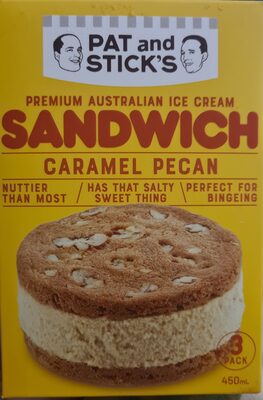 Caramel Pecan Ice Cream Sandwich