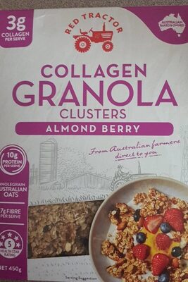 Collagen Granola Clusters Almond Berr front packaging