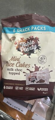 Mini Rice Cakes milk choc topped