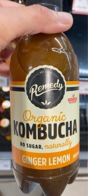 Kombucha ginger lemon