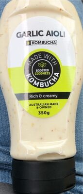 Garlic aioli + Kombucha