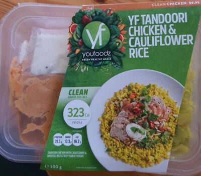 YF Tandoori Chicken & Cauliflower Rice front packaging