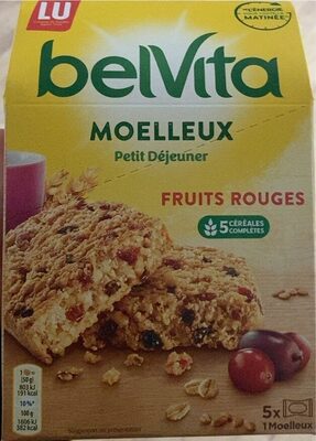 Belvita moelleux Fruits rouges front packaging