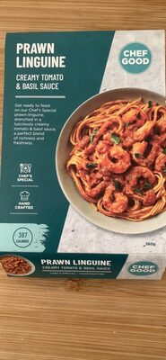 Prawn Linguine Creamy Tomato & Basil Sauce