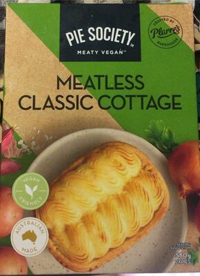 Meatless cottage front packaging