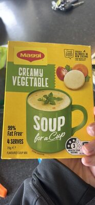 Creamy Vegetable Soup for a Cup