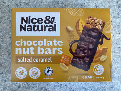 Chocolate Nut Bars Salted Caramel