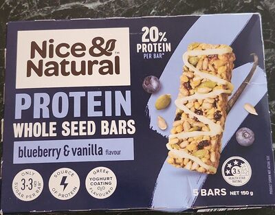 Protein Whole Seed Bars - Blueberry & Vanilla