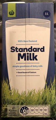 Standard Milk UHT front packaging