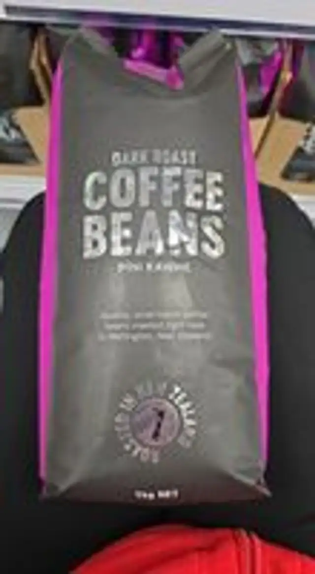 Dark roast coffee beans