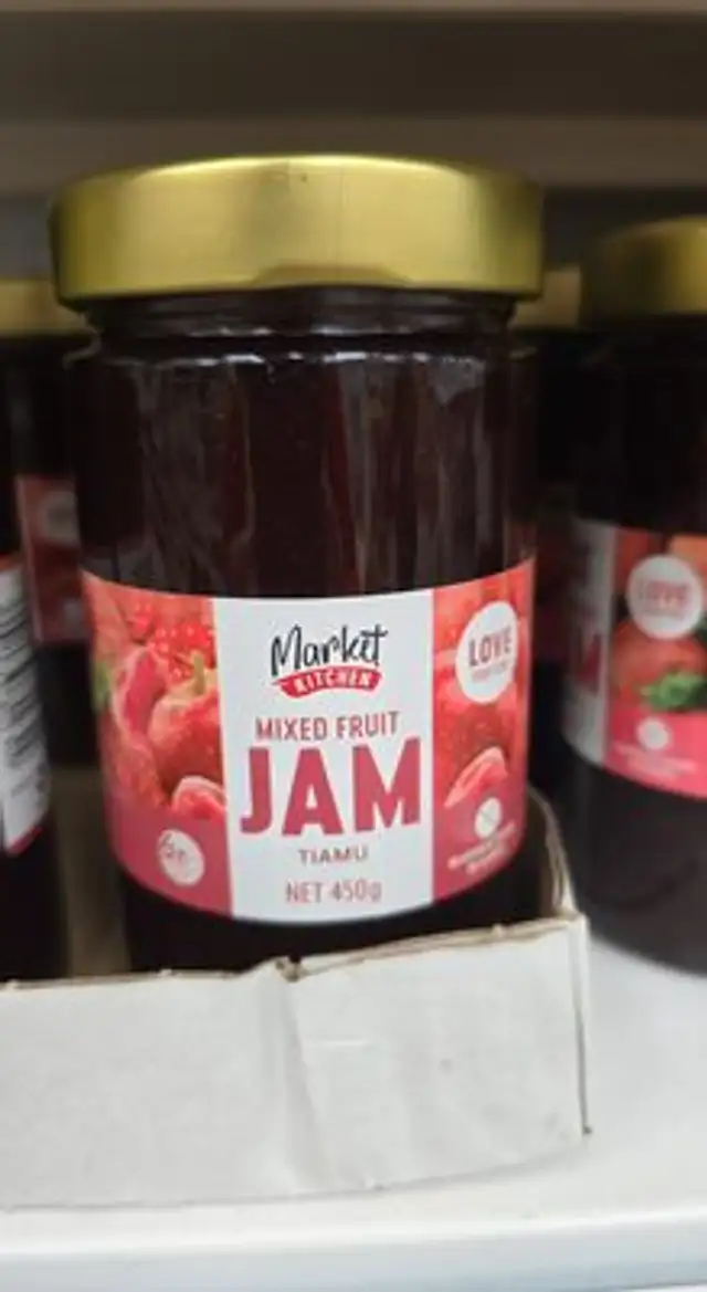 Mixed fruit jam front packaging