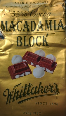 33% Cocoa Macadamia Block