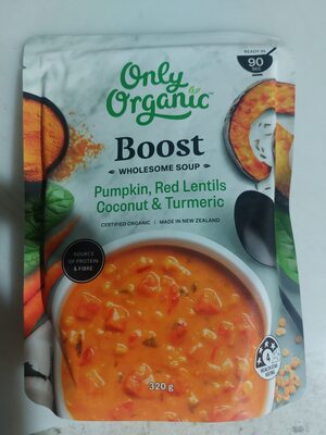 Pumpkin, red lentils coconut & turmeric