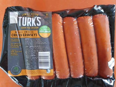 Manuka smoked chicken kranskies front packaging